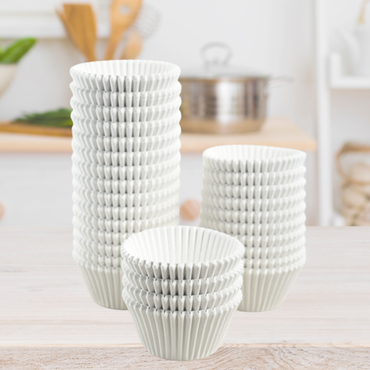 Premium White Paper Cupcake Liners, 1000 Count, Taller Size 2x1.5 Inch Baking Cups for Muffins and Pastries