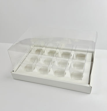 Dessert Shooter Box 12 cavity 5oz- Clear Lid