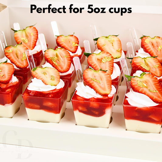 Dessert Shooter Box for 12 5oz square and round shooter cups- paper box