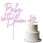 Baby in Bloom Double Layer premium acrylic cake topper- 1 pack