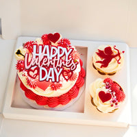 Valentine's Day Acrylic Cake Toppers 4 x 2.75 Inch, Food Grade Material, Bento Cake Decoration- 5 pack