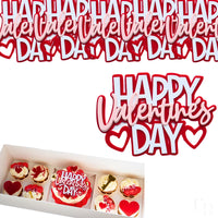 Valentine's Day Acrylic Cake Toppers 4 x 2.75 Inch, Food Grade Material, Bento Cake Decoration- 5 pack