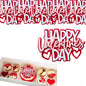 Valentine's Day Acrylic Cake Toppers 4 x 2.75 Inch, Food Grade Material, Bento Cake Decoration- 5 pack