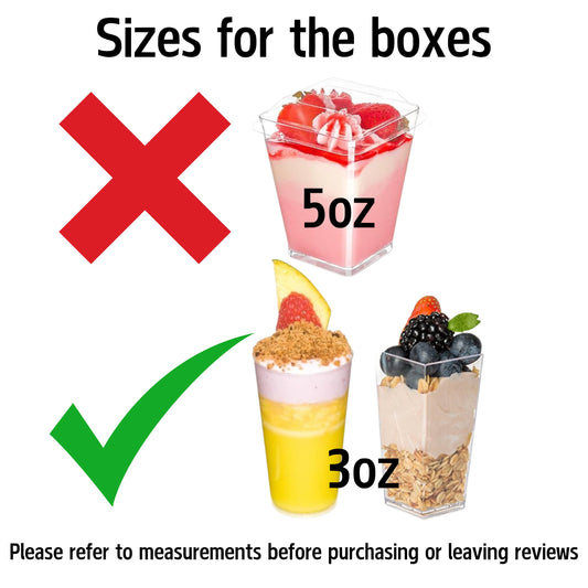 Dessert Shooter Box for 24 3oz cups round and square shooter cups- Paper box