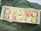 Chaney Depot LLC Bento Cake and Cupcake box with 8 cupcake cavities and 1;4-5in Cake Cavity- Clear lid