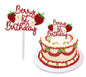 Berry First Birthday strawberry first birthday Acrylic Cake Topper- 1 pack