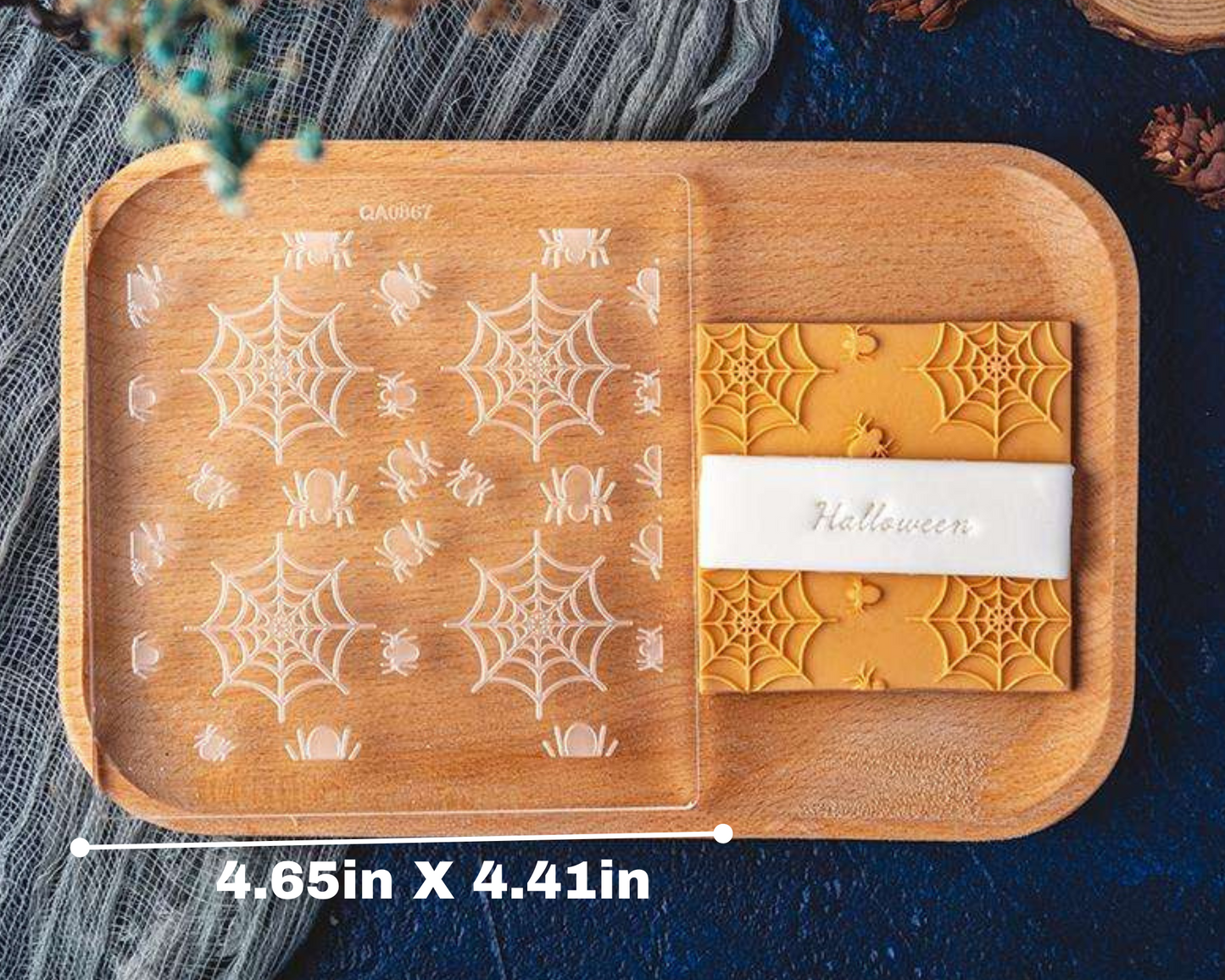 Spider Web Food Grade Acrylic Embosser
