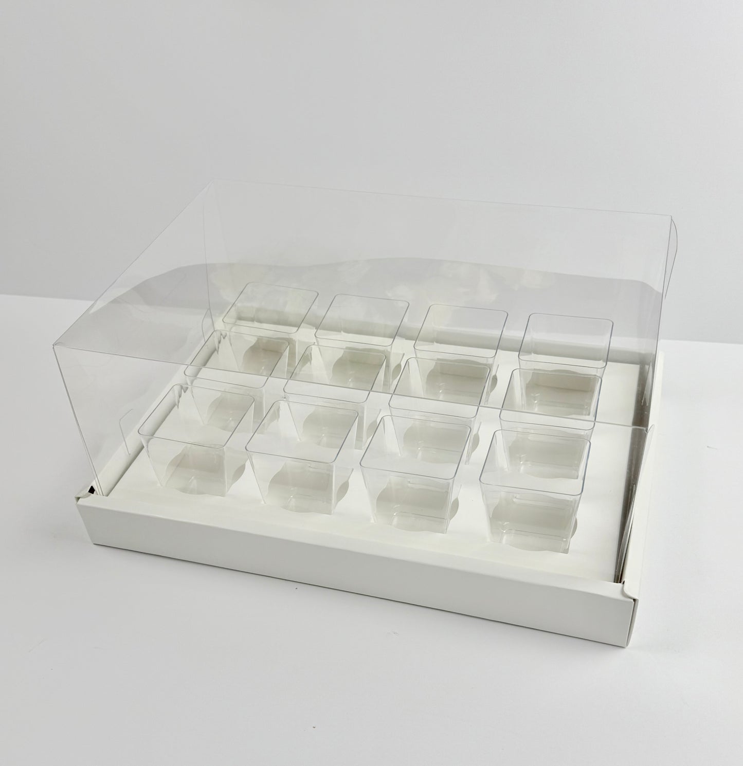 Dessert Shooter Box 12 cavity 5oz- Clear Lid