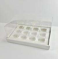 Dessert Shooter Box 12 cavity 5oz- Clear Lid