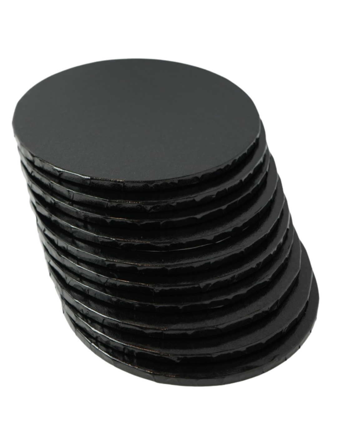 Black 6 inch cake drum 1/4 of an inch thick- 10 pack