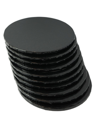 Black 6 inch cake drum 1/4 of an inch thick- 10 pack