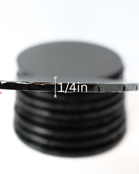 Black 6 inch cake drum 1/4 of an inch thick- 10 pack