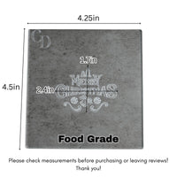 Merry Christmas Cookie Stamp, Acrylic Fondant Embosser, Decorative Cake Topper with Snowflake Design- 1 Pack