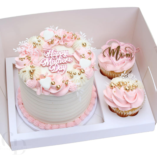 Chaney Depot LLC Bento Cake and Cupcake box for 1; 4-5in cake and 2 cupcakes