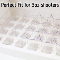 Dessert Shooter Box for 24 3oz cups round and square shooter cups- Paper box