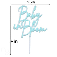 Baby in Bloom Double Layer premium acrylic cake topper- 1 pack