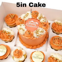 Chaney Depot LLC Cake and cupcake bento box with 8 cavities for cupcakes and 1 6in cavity