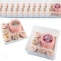 Chaney Depot LLC Cake and Cupcake Bento Box with 5 cupcakes and 6x6in square, Clear Box- 10 Pack
