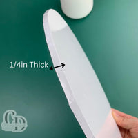 Chaney Depot LLC 6in Sturdy White Cake Drum, 1/4in- 10 pack